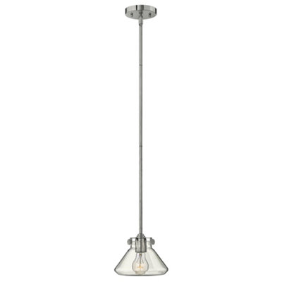 Elstead Congress 1 Light Dome Ceiling Pendant Chrome Clear GlassE27 from B&Q