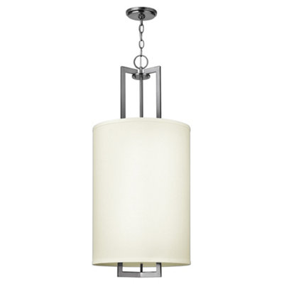 Elstead Lighting Hampton 3 Light PendantAntique Nickel from B&Q