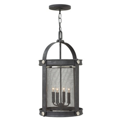 Elstead Lighting Holden 4 Light Pendant ChandelierAged Zinc from B&Q