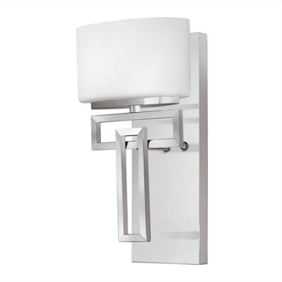 Luminosa Lighting Luminosa Lanza 1 Light Bathroom Wall Light Polished Chrome Ip44G9 from B&Q