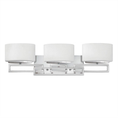 Luminosa Lighting Luminosa Lanza 3 Light Bathroom Over Mirror Wall Light Polished Chrome Ip44G9 from B&Q
