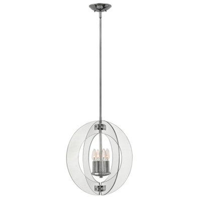 Elstead Lighting Solstice 4 Light Pendant ChandelierPolished Chrome from B&Q