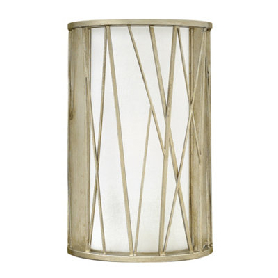 Elstead Nest 1 Light Indoor Wall Light Silver LeafE27 from B&Q