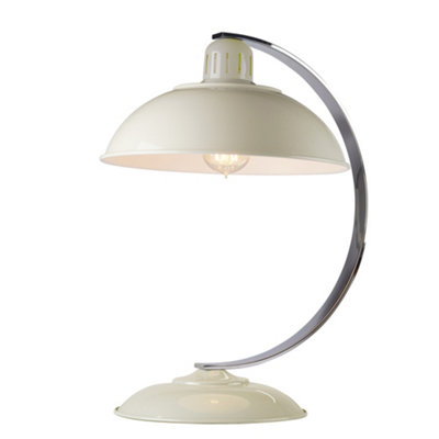 Elstead Franklin 1 Light Desk Lamp Oyster WhiteE27 from B&Q
