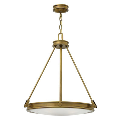 Elstead Collier 4 Light Ceiling Pendant BrassE14 from B&Q