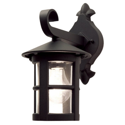Elstead Hereford 1 Light Outdoor Wall Lantern Light Black Ip43E27