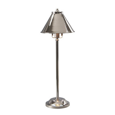 Elstead Provence 1 Light Table Lamp Polished NickelE14 from B&Q
