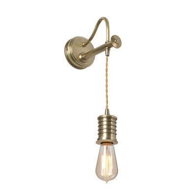 Elstead Douille 1 Light Indoor Wall Light Antique BrassE27 from B&Q