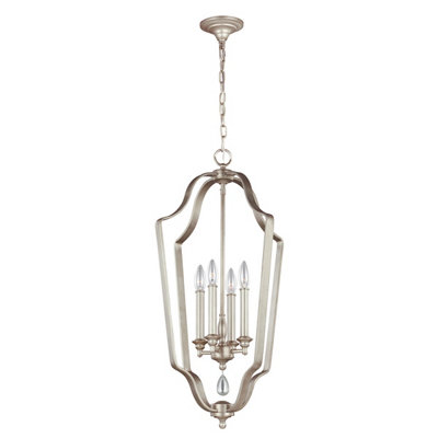 Luminosa Ing Elstead Dewitt 4 Ceiling Pendant Chandelier E14 Light/Silver