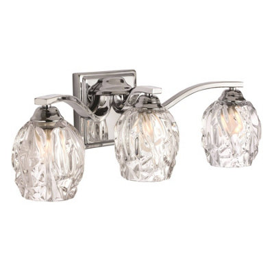 Elstead Lighting Kalli 3 Light Above Mirror LightPolished Chrome from B&Q
