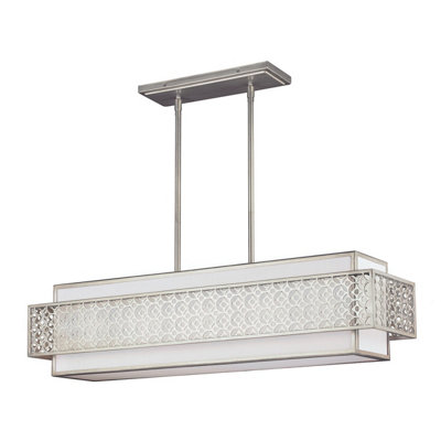 Elstead Lighting Kenney 5 Light Island ChandelierSunrise Silver from B&Q