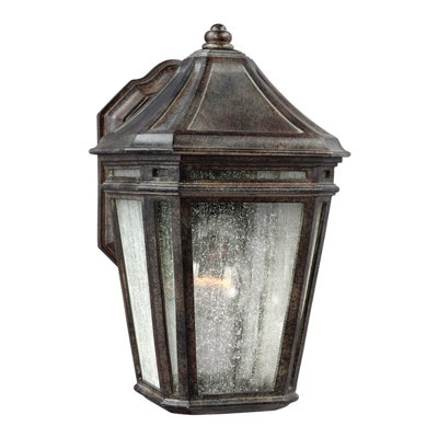 Elstead Londontowne 1 Light Outdoor Wall Lantern Light Chestnut Ip44E27 from B&Q