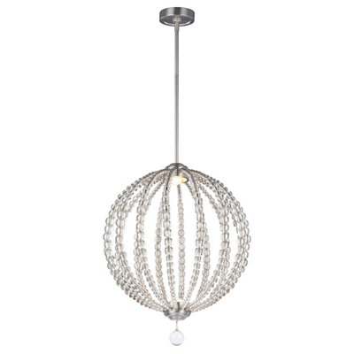 Elstead Lighting Oberlin Medium Led PendantSatin Nickel from B&Q