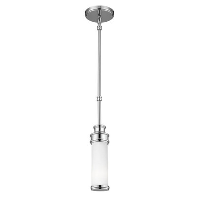 Elstead Payne 1 Light Mini Ceiling Pendant Light Polished Chrome Ip44G9 from B&Q