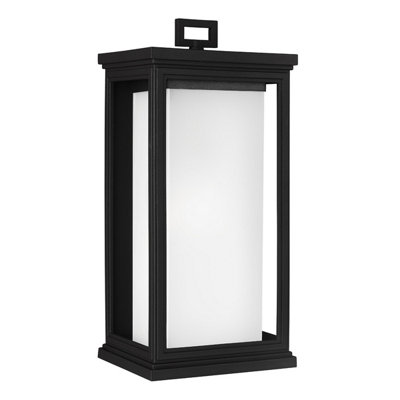 Elstead Roscoe 1 Light Outdoor Large Wall Lantern Light Black Ip44E27