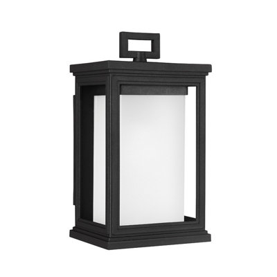 Elstead Roscoe 1 Light Outdoor Small Wall Lantern Light Black Ip44E27
