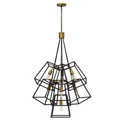 Elstead Fulton 7 Light Chandelier Bronze FinishE27 from B&Q