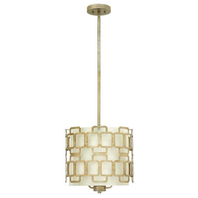 Elstead Lighting Sabina 3 Light PendantSilver Leaf from B&Q