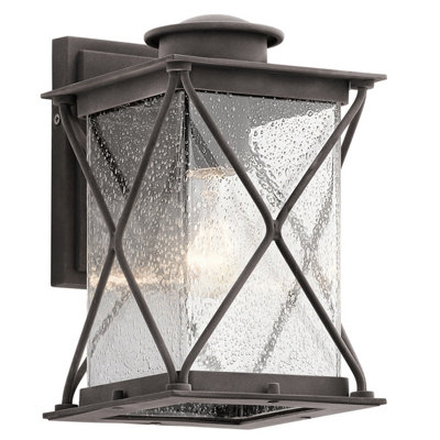 Elstead Argyle 1 Light Small Outdoor Wall Lantern Zinc Ip44E27