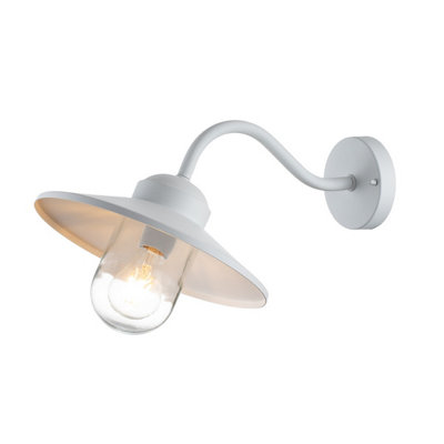 Luminosa Lighting Elstead Klampenborg Outdoor Dome Wall Lamp WhiteIp44 from B&Q