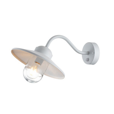 Luminosa Lighting Elstead Klampenborg Outdoor Dome Wall Lamp WhiteIp44 from B&Q