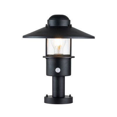Luminosa Lighting Elstead Klampenborg Outdoor Pedestal Light BlackIp44