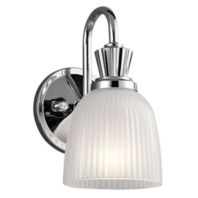 Luminosa Lighting Luminosa Cora 1 Light Bathroom Wall Light Polished Chrome Ip44G9 from B&Q