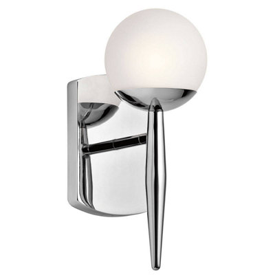 Elstead Lighting Jasper 1 Light Wall LightPolished Chrome from B&Q