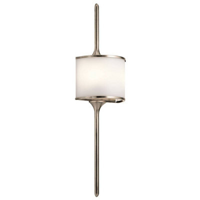 Luminosa Lighting Luminosa Mona 2 Light Bathroom Wall Light Pewter Ip44G9 from B&Q
