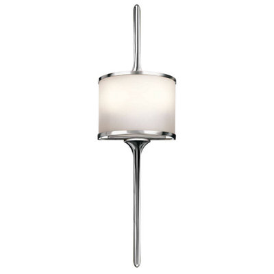 Luminosa Lighting Luminosa Mona 2 Light Bathroom Wall Light Polished Chrome Ip44G9 from B&Q