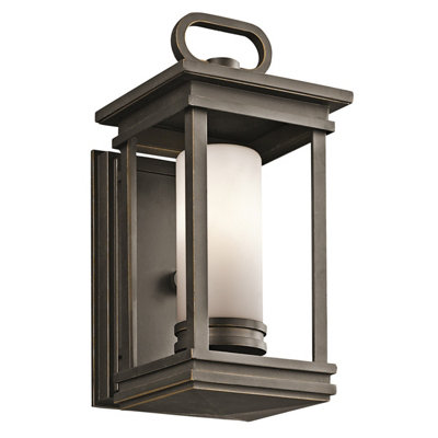 Elstead South Hope 1 Light Small Outdoor Wall Lantern Bronze Ip44E14 from B&Q