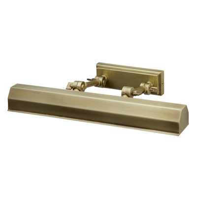 Elstead Chawton 2 Light Medium Picture Wall Light BrassE14 from B&Q