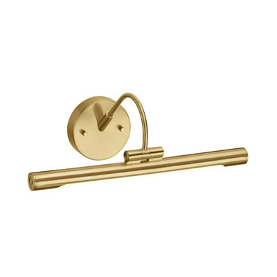 Elstead Alton Led 1 Light Small Picture Wall Light Brass from B&Q