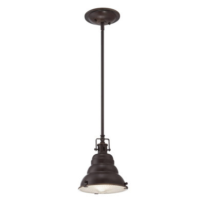 Elstead Lighting East Vale 1 Light Mini PendantPalladian Bronze from B&Q