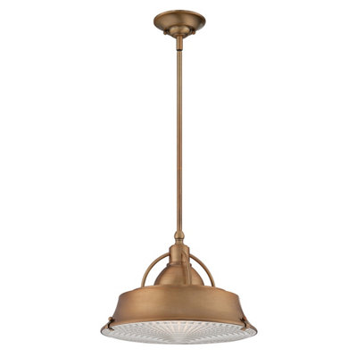 Luminosa Ing Elstead Cody 2 Dome Ceiling Pendant Copper, E27 Light