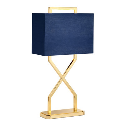 B&Q -  Elstead Cross 1 Light Table Lamp Polished Gold