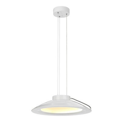 Elstead Lighting Europa 1 Light Large Led PendantWhite Painted from B&Q