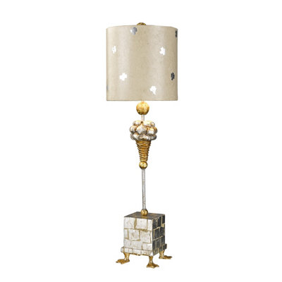 Luminosa Ing Elstead Pompadour X 1 Table Lamp Steel, E27 Light