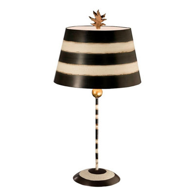B&Q -  Elstead South Beach 1 Light Table Lamp BlackCreamE27