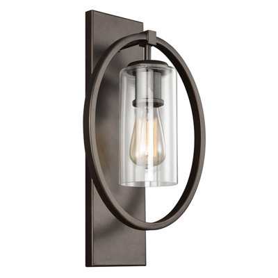 Elstead Marlena 1 Light Wall Light BronzeE27 from B&Q