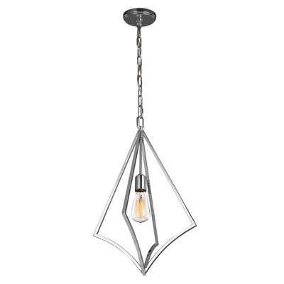 Elstead Lighting Nico 1 Light Medium PendantPolished Chrome from B&Q