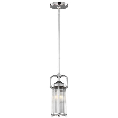 Elstead Paulson 1 Light Mini Ceiling Pendant Light Chrome Ip44G9 from B&Q