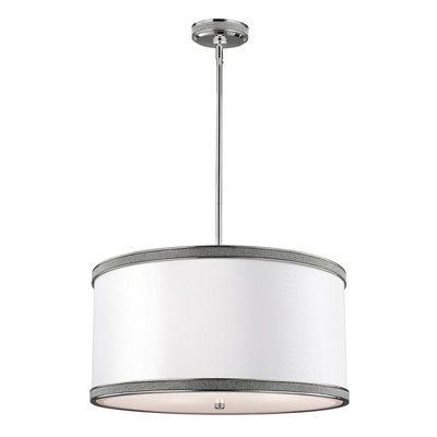 Elstead Lighting Pave 3 Light PendantPolished Nickel from B&Q