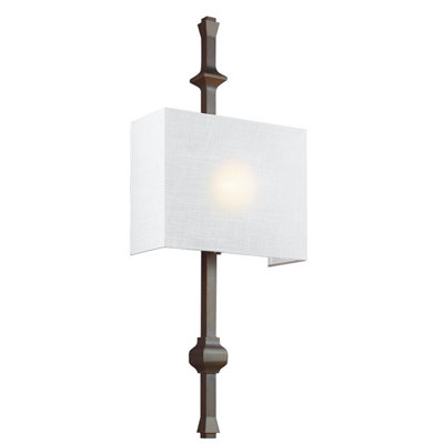 Elstead Teva 1 Light Indoor Wall Light BronzeE27