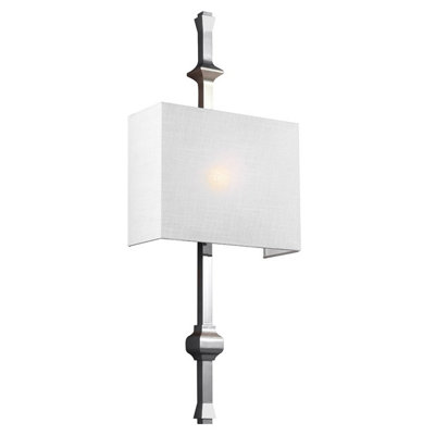 Elstead Teva 1 Light Indoor Wall Light Polished NickelE27 from B&Q
