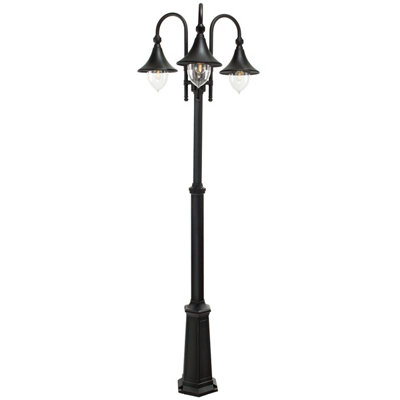 Elstead Firenze Outdoor Triple Lamp PostE27 from B&Q