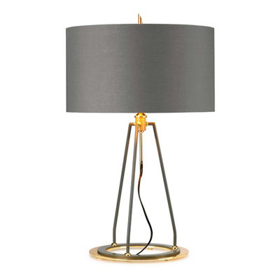 Elstead Lighting Ferrara 1Lt Table Lamp Finish: Dark Grey Wired: 1X60W E27 220-240V 50Hz from B&Q