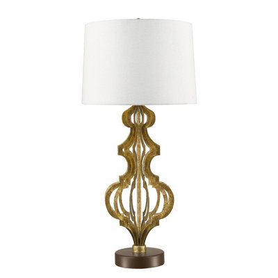 Luminosa Ing Elstead Octavia 1 Table Lamp E27 Light/Gold