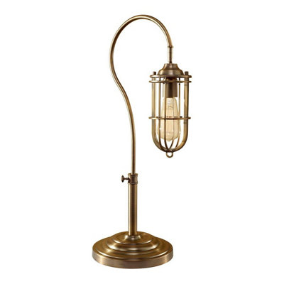Feiss Urban Renewal 1Lt Table Lamp Finish: Dark Antique Brass Wired: 1X60W E27 220-240V 50Hz from B&Q
