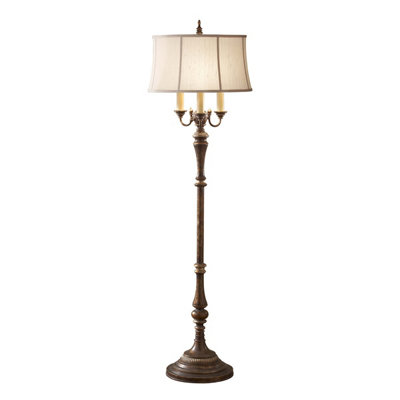 Elstead Gibson 4 Light Floor Lamp Antique BrownE27 from B&Q